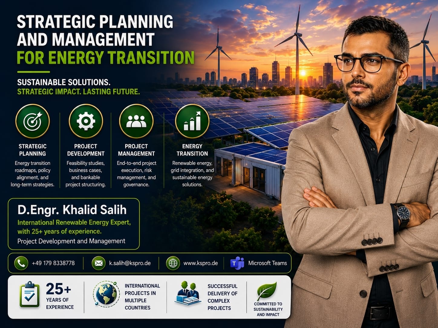 Dr Khalid Salih renewable energy project photo 2